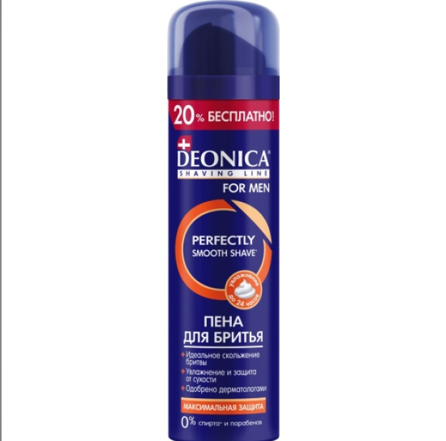 Erkaklar uchun deonica sochingizni ko'pik maksimal himoya, 240 ml.
