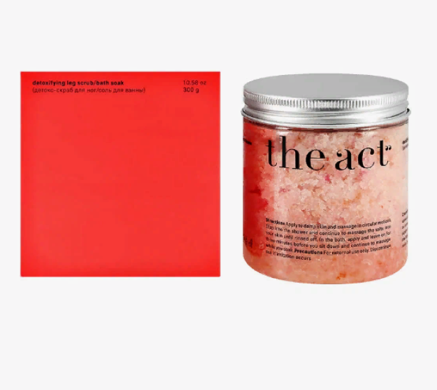 THE ACT детокс-скраб для ног/соль для ванны 300 gr