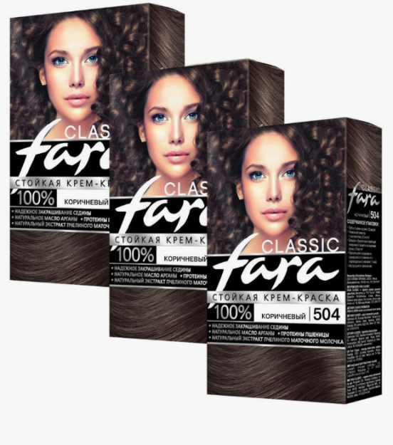 Кр.д/в FARA Classic 504 коричневый РОССИЯ