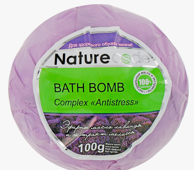 "Nature Code" Шипучее средство для ванн "Бомба Compiex "Romantic dance" (оранж) 100 г