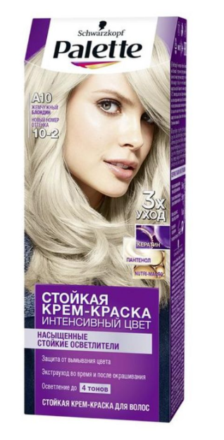 Palette Краска д/волос A10 (10-2) Жемчужный блонд