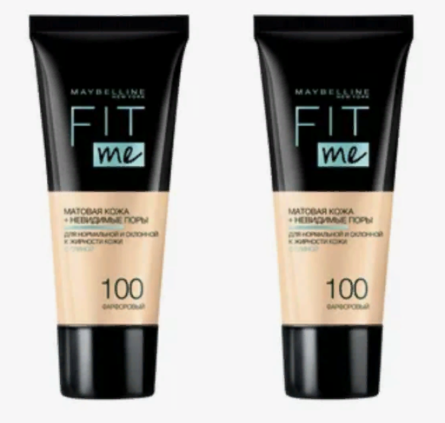 Fit me yuz poydevori soya 100 chinni, 30 ml