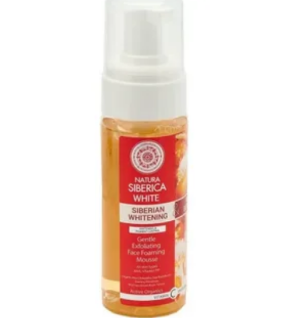 Natura Siberica / White / oqartiruvchi yumshoq yuz yuvish moussi, 150ml