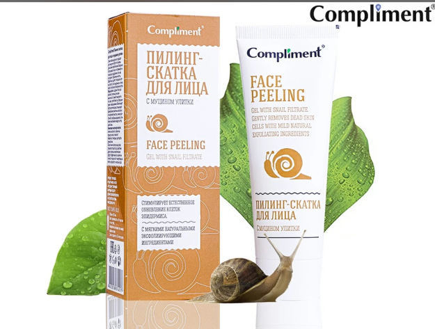 To'liq Peeling-salyangoz MUsini bilan yuz rulosi, 80ml,, dona
