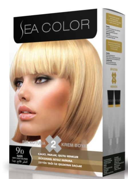 LILA COSMETICS Краска для волос SEA COLOR 9,00 Intense blonde - Насыщенный блонд 1шт