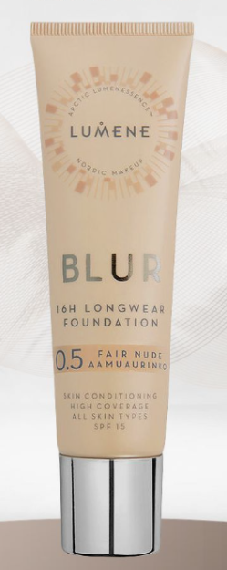 Lumene Blur 0 Light Ivory Valon Henkua 30 ml yuz poydevori