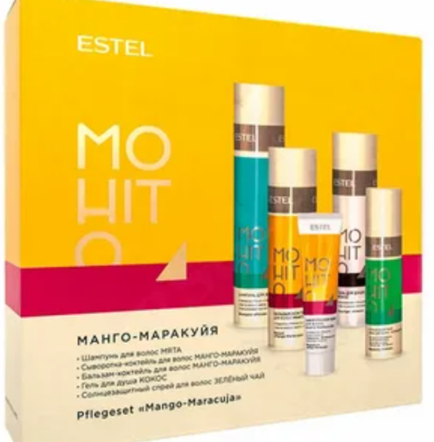 To'plam-3 ESTEL MOHITO Mango ehtiros mevasi (shampun, balzam, jel/dush) M / M3