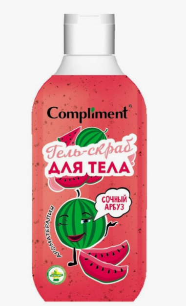 Compliment "suvli tarvuz" tana Jeli uchun skrab, 300ml