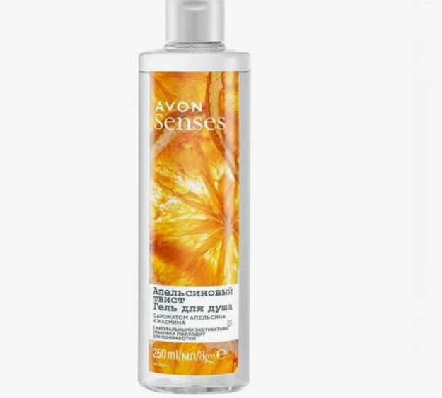 Avon Senses erkaklar uchun dush jeli "apelsin burmasi" 720 ml
