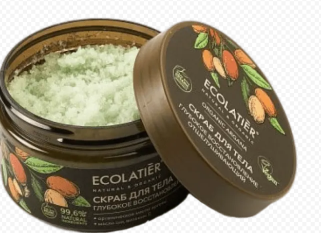 ECL GREEN Peeling tana skrabi chuqur tiklanish organic ARGANA seriyasi, 300g
