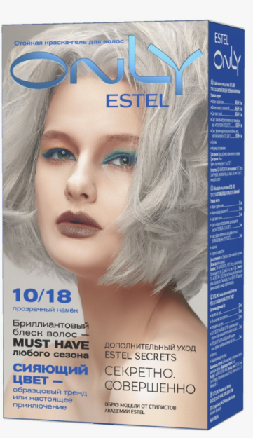 ESTEL ONLY Permanent Gel Haircolor 4/7 Brown brown, 125 ml. / Estel faqat 4/7 chidamli soch jeli jigarrang jigarrang, 125 ml.