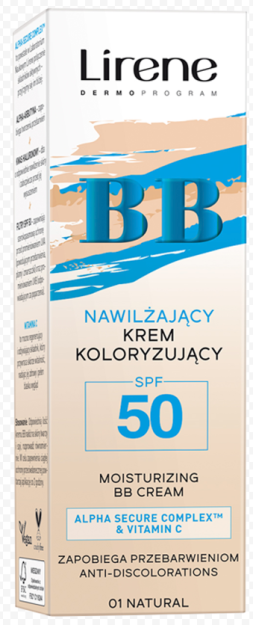LIRENE BB NEMLENDIRICI YUZ UCHUN KREM \ U200B \ U200B50 №02 YALANG'OCH 30ML