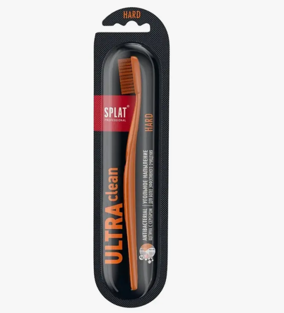 Splat PROFESSIONAL ULTRA CLEAN innovatsion tish cho'tkasi. Qattiq / Qattiq