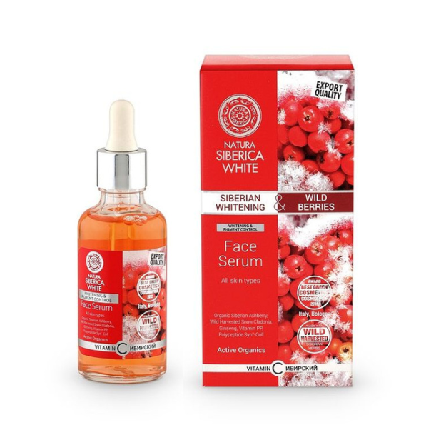 Natura Siberica / White / yuzni oqartiruvchi sarum, 50ml