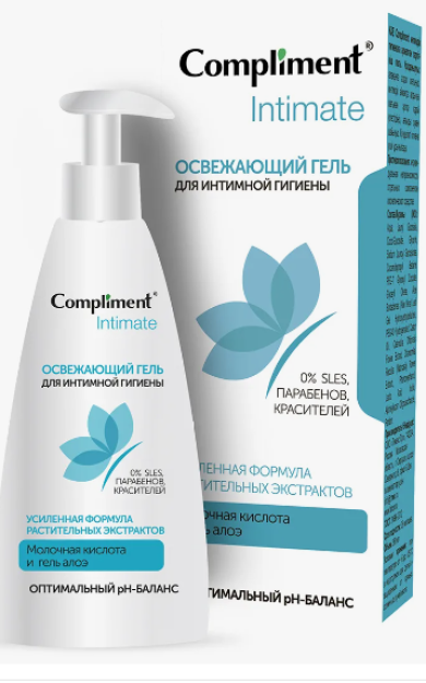 Compliment Intimate Освежающий гель для интимной гигиены, 250мл
