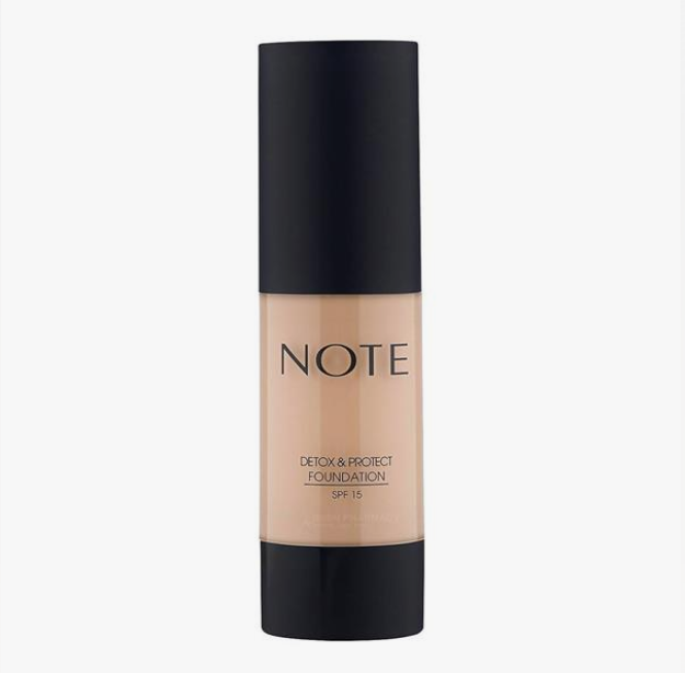 Тональный крем NOTE DETOX AND PROTECT FOUNDATION 100 30 ml
