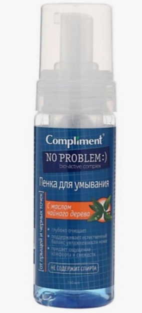 Compliment No Problem choy daraxti yog'i bilan yuvish uchun ko'pik, 160 ml