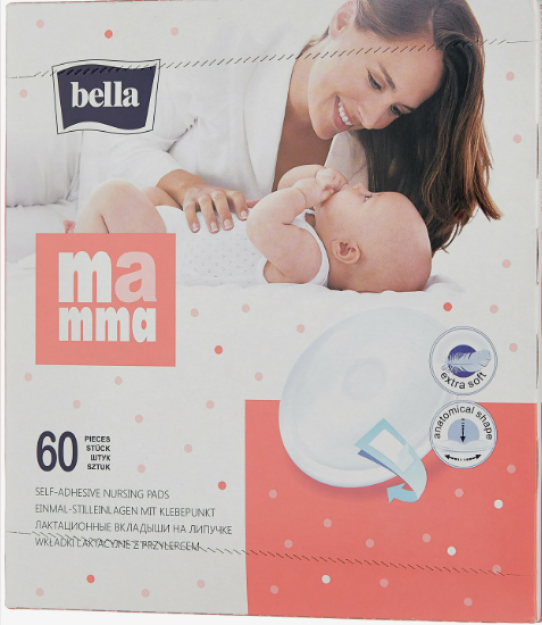 Bella MAMMA Velcro laktatsiya qo'shimchalari 30 dona. kartalarda.qarang: