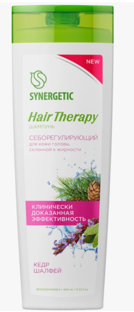 SYNERGETIC Seboregulating hair THERAPY 400ml shampun