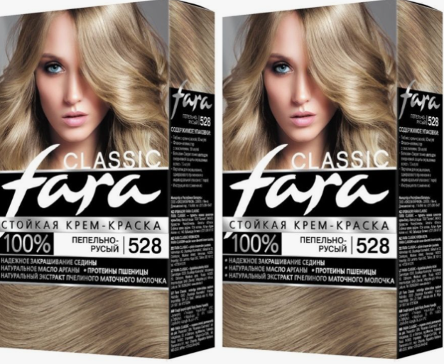 Кр.д/в FARA Classic 528 пепельно-русый РОССИЯ