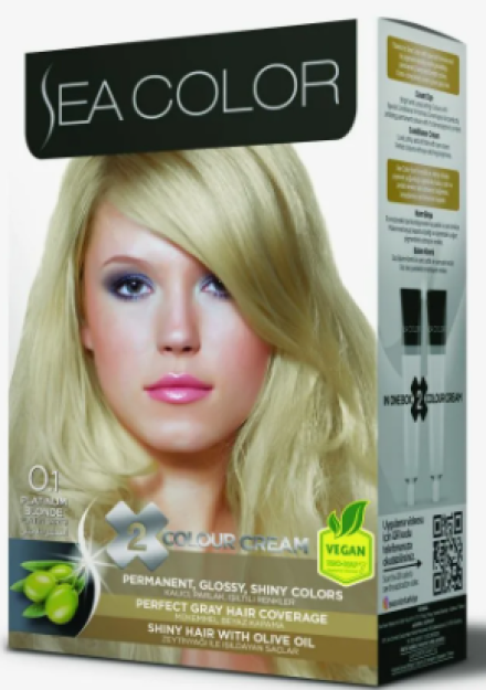 LILA COSMETICS Краска для волос SEA COLOR 0,1 Plantinum blonde - Платиновая блондинка