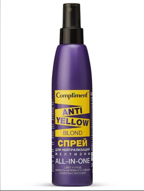 Sariqlikni zararsizlantirish uchun compliment Anti-Yellow Blond spreyi, 200ml