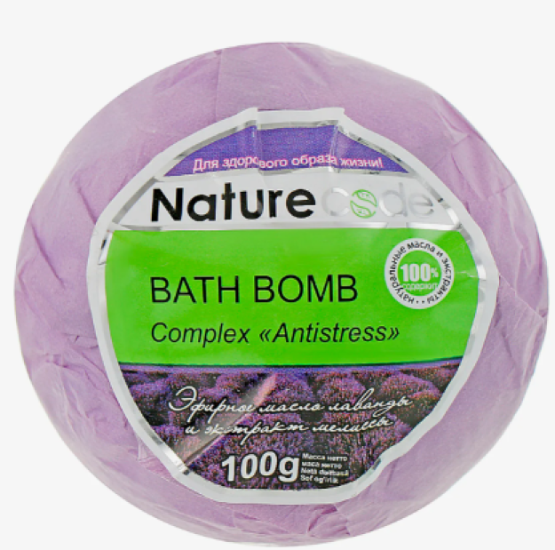 "Tabiat kodi "Compiex bombasi "Antistress" (FIOL) ko'pikli hammom vositasi 100 g