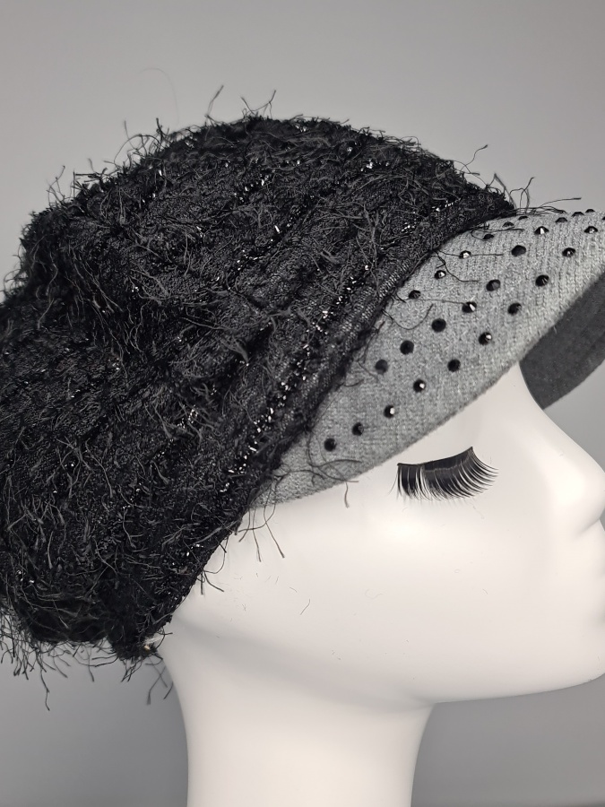 Bosh kiyimlar shlyapa Visor F qora 1566 Xitoy 1566 qora bingo