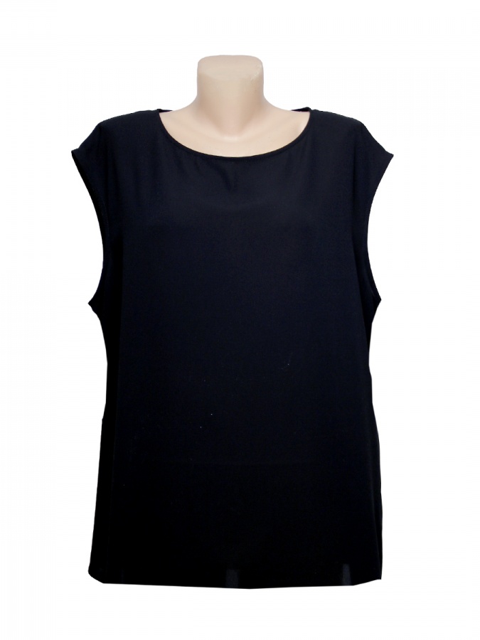 Bluza F Qora Shifon 0018 Turkiya 0018 Qora 48 bingo