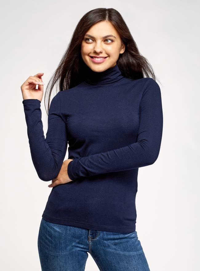 Turtleneck F moviy paxta 15e02001b / 46147 / 7900N 15e02001b / 46147 / 7900n moviy XXS bingo