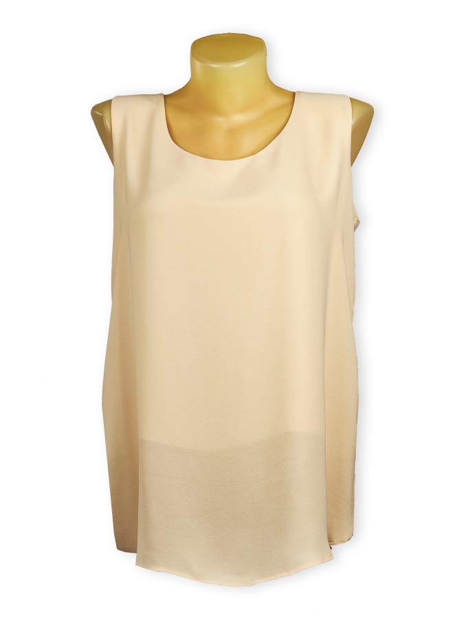 Bluzka F bej polyester 007s Turkiya 007s bej XL bingo
