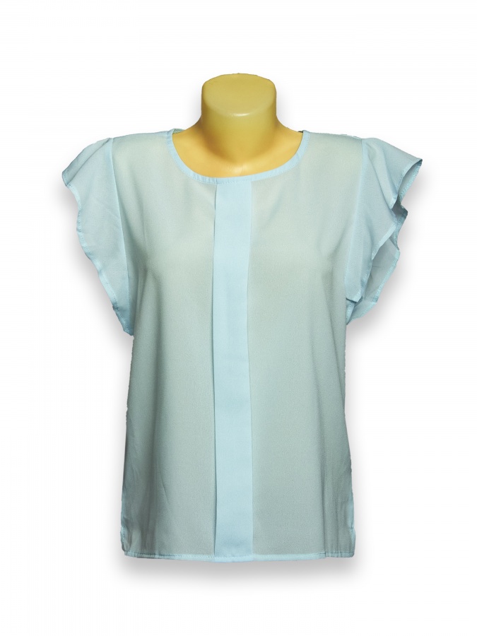 Bluza F Moviy Shifon B0041 Xitoy B0041 Moviy 46 bingo