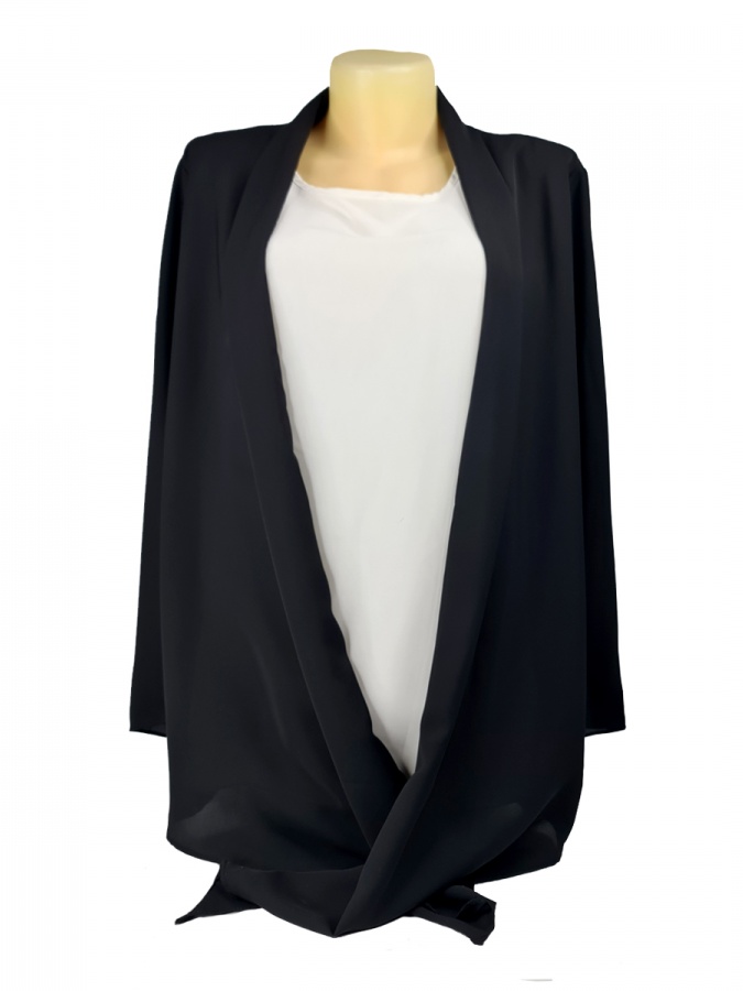 Bluza F Qora Polyester 10074 Turkiya 10074 Qora 46 bingo