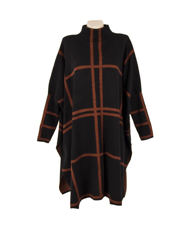 Poncho F Qora Akril S731 Turkiya S731 Qora 52 bingo