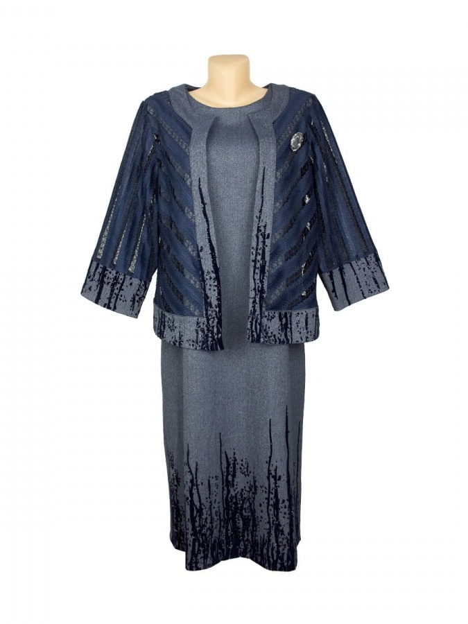 Kostyum F Moviy Polyester P0234 Turkiya P0234 Moviy 44 bingo