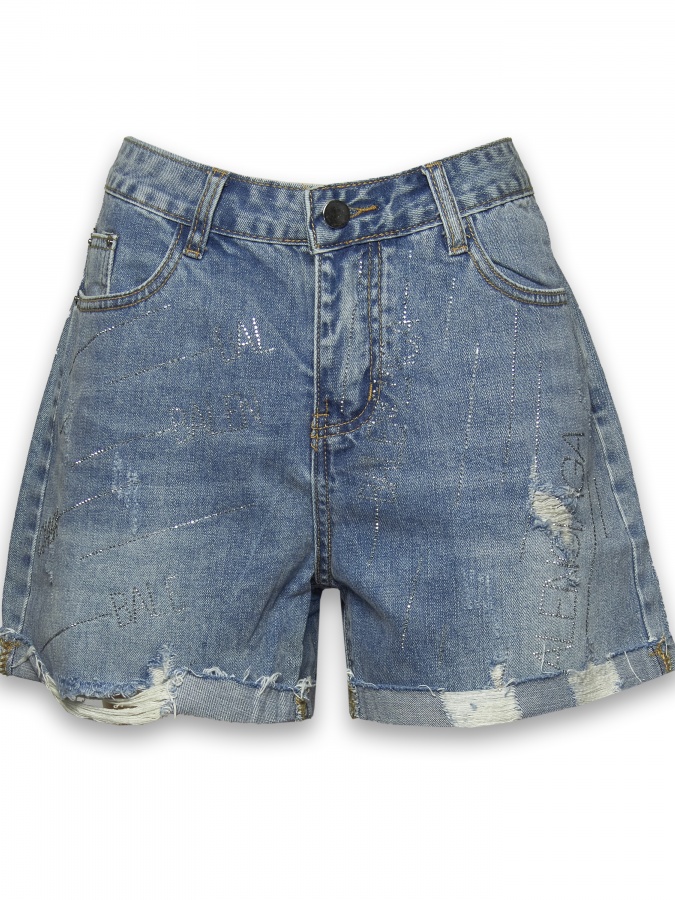 Shorts F Moviy Paxta 298 Xitoy 298 Moviy 29 bingo