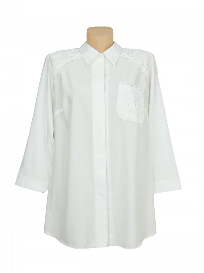 Ko'ylak F Oq Rayon 2162 Bishkek 2162 Oq 52 bingo
