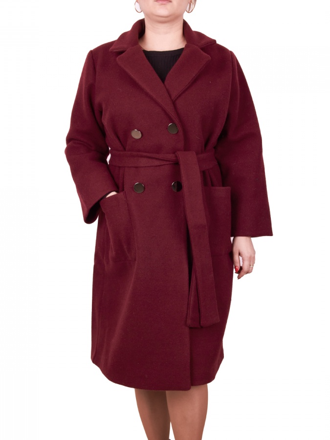 Palto F Maroon Drape 1803 1803 Bordo 46 bingo