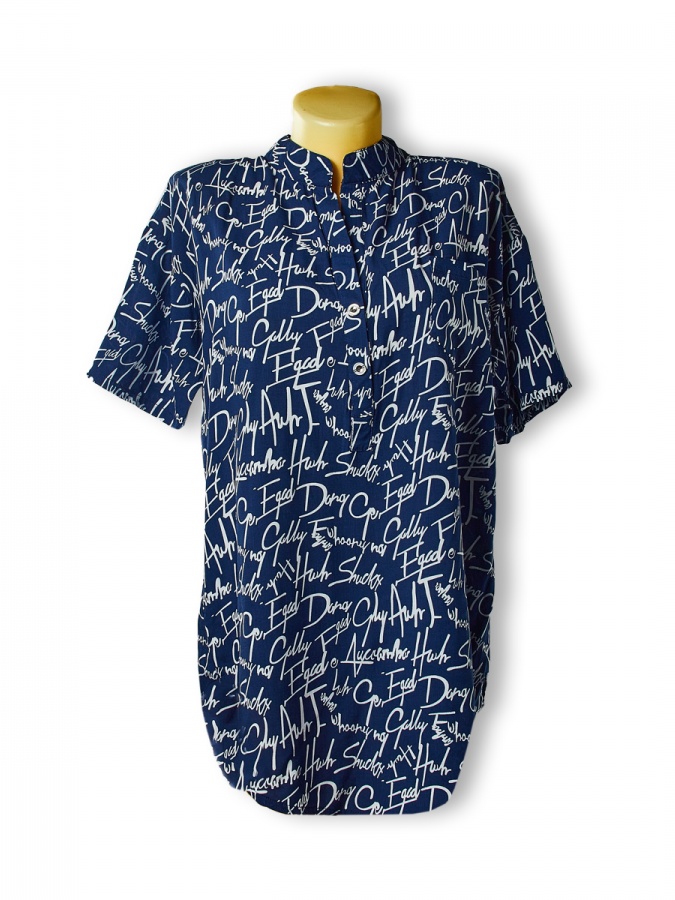 Bluza F Moviy Rayon B0037 Xitoy B0037 Moviy M bingo