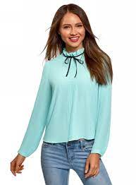 Bluzka F Turkuaz polyester 11411091-4 / 48854 / 7301B Xitoy 11411091-4 / 48854 / 7301b Turkuaz L bingo