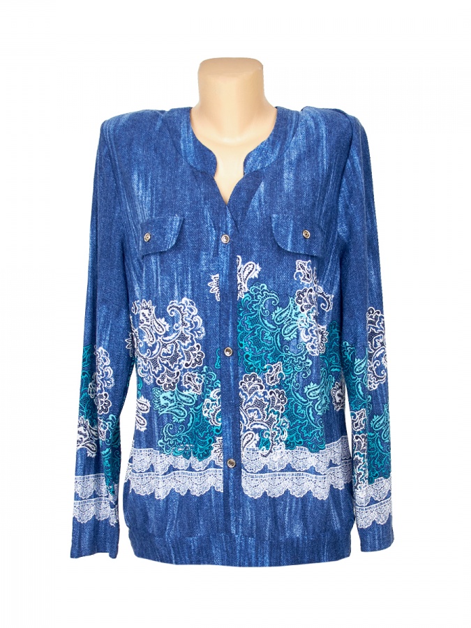 Ko'ylak F Moviy Polyester 4779 Bishkek 4779 Moviy 52 bingo