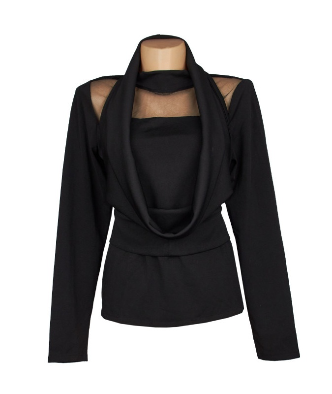 Turtleneck S F Qora Rayon B0051. Turkiya B0051. Qora 44 bingo