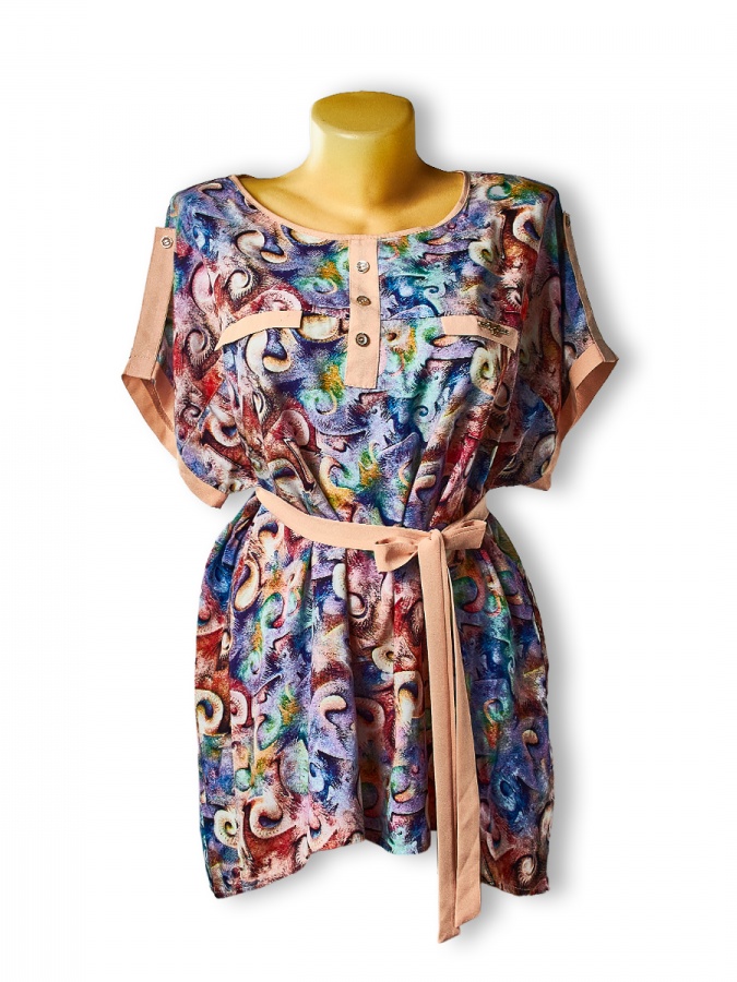 Bluza F Rangli Viskoza B0038 Turkiya B0038 Rangli 52 bingo