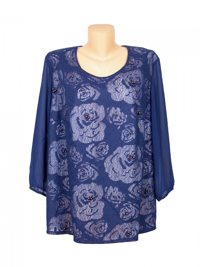 Bluza F Moviy Polyester 1502161 Bishkek 1502161 Moviy 54 bingo