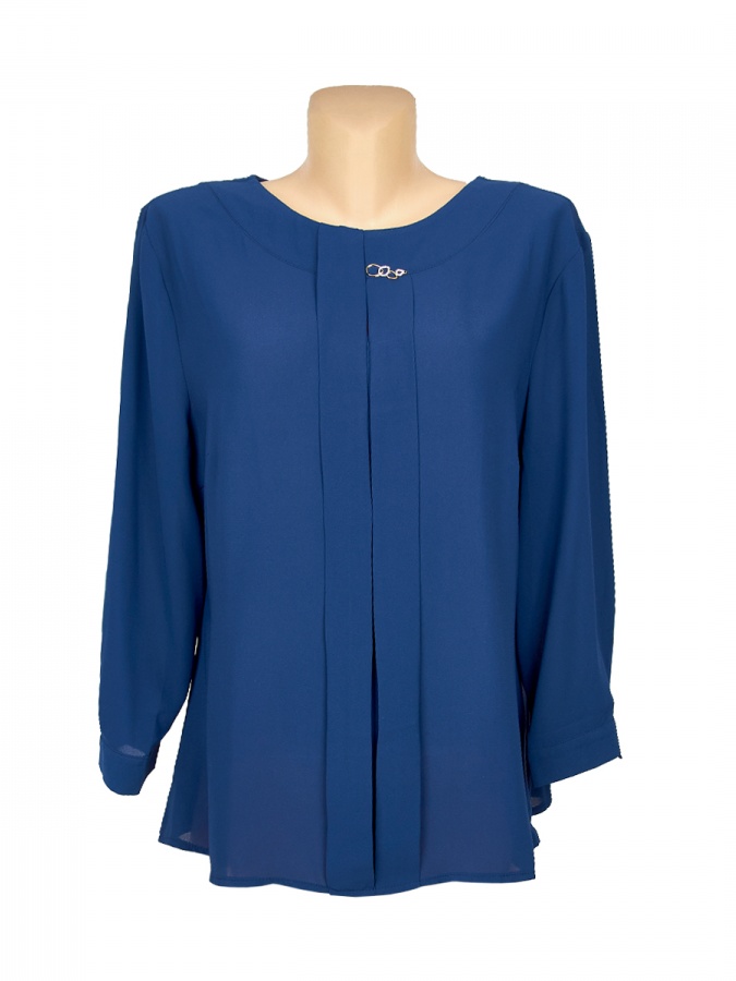 Bluza F Moviy Shifon 2536 Turkiya 2536 Moviy 42 bingo