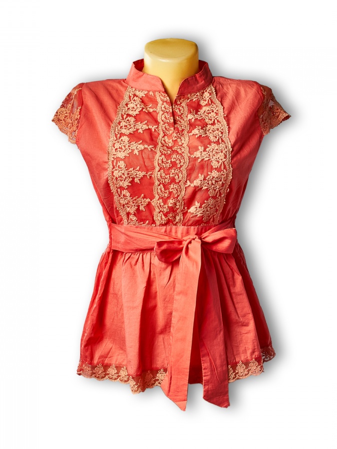 Bluza F Coral Paxta B0021 Xitoy B0021 Coral S bingo