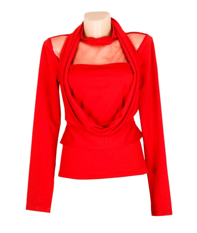 Turtleneck L F Qizil Rayon B0051 Turkiya B0051 Qizil 42 bingo