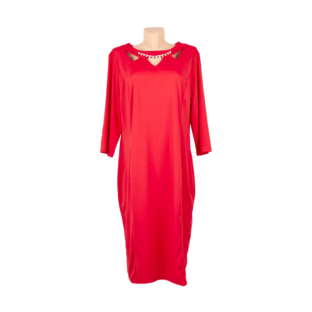 Kiyim F qizil polyester 2613h Turkiya 2613h qizil 4XL bingo