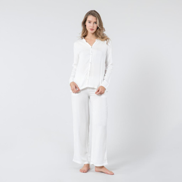 Elena Ekru pijama to'plami