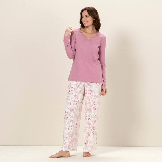Nina pijama kostyumi orkide
